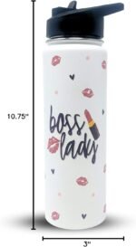 Brooke & Jess Designs Boss Lady Tumbler - Best Boss Gifts for Women - Great Travel Water Bottle Gifts for Bosses, Coworkers, Mom, Christmas, Birthday - Image 5