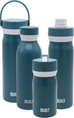 BUILT Cascade Double Wall Vacuum Insulated Stainless Steel Wide Mouth Water Bottle with Comfort Grip and Carry Handle Lid, 20 ounces - Image 7