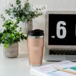 Retro Wave Insulated Tumbler – Triple-Layer Vacuum Stainless Steel Coffee & Tea Travel Cup, Spill-Resistant Lid - 12 oz, Rose Gold - Image 8