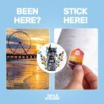 LET'S WANDER 50 States Water Bottle with Waterproof Stickers - 32oz Leakproof Insulated Stainless Steel with Straw - States of the USA Gift Bottle (Black) - Image 7