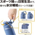 FJU-1000 BK Thermos Water Bottle, Vacuum Insulated Sports Bottle, 0.3 gal (1 L) Black, Convenient Carrying Loop, Direct Drinking, Easy to Clean with Removable Mouth for Cold Retention - Image 4