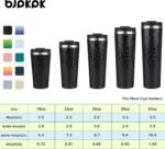 BJPKPK 34oz Insulated Tumbler With lid And Straw Stainless Steel Tumblers Travel Coffee Mug Reusable Thermal Cup,Black Leopard - Image 6
