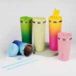 BJPKPK 34oz Insulated Tumbler With lid And Straw Stainless Steel Tumblers Travel Coffee Mug Reusable Thermal Cup,Black Leopard - Image 7