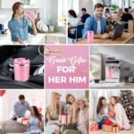 Volhoply 13 oz Stainless Steel Insulated Travel Coffee Mug with Fip Lid Bulk 2 Pack,Reusable Double Wall Vacuum Metal Coffee Cup,Portable Leak Proof Thermal Tumbler for Hot & Cold Drinks(Mix,2) - Image 7