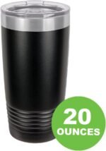 CustomGiftsNow Personalized Engraved Hockey Sticks Stainless Steel Double-Wall Insulated Tumbler 20-Ounce Travel Coffee Mug (Black) - Image 4