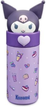 SANRIO Kuromi Stainless Steel Water Bottle for Girls - Bundle with 16 Oz Kuromi Drinking Cup For Home, School, and Sports, Plus More Double Walled Insulated Tumbler - Image 3