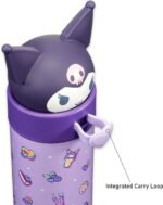 SANRIO Kuromi Stainless Steel Water Bottle for Girls - Bundle with 16 Oz Kuromi Drinking Cup For Home, School, and Sports, Plus More Double Walled Insulated Tumbler - Image 5