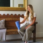 HydroJug Traveler - 32 oz Water Bottle with Handle & Flip Straw - Fits in Cup Holder, Leak Resistant Tumbler-Reusable Insulated Stainless Steel & Rubber Base - Gifts for Women & Men, Light Blue - Image 5