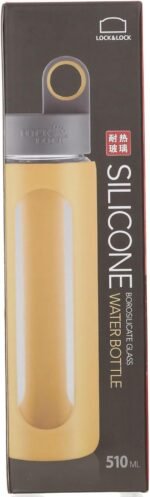 Lock & Lock I-Band Heat-Resistance Glass Water Bottle, 17 oz (Yellow) - Image 6