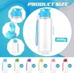 Olgaa 30 Pcs Water Bottles Bulk 17 oz Reusable Leak Portable Plastic Sports Drink Water Bottles with Handle Strap for Cycling Camping Hiking Gym Yoga (Colorful) - Image 3