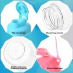 Olgaa 30 Pcs Water Bottles Bulk 17 oz Reusable Leak Portable Plastic Sports Drink Water Bottles with Handle Strap for Cycling Camping Hiking Gym Yoga (Colorful) - Image 4