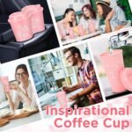 LemonRoad 22 Pcs Christmas Thank You Cup Tumblers with Lids Thanksgiving Employee Appreciation Gifts 16 oz Reusable Inspirational Plastic Travel Mug for Teacher Team Coworker Nurse(Pink) - Image 5