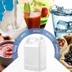 3 Pcs 1 Gallon Plastic Jug with Lids Water Storage Containers Reusable Empty Square Liquid Jar for Milk Water Beverage Oil Sauces Detergent Cleaning Solution Home Camping Outdoor - Image 5