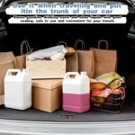 3 Pcs 1 Gallon Plastic Jug with Lids Water Storage Containers Reusable Empty Square Liquid Jar for Milk Water Beverage Oil Sauces Detergent Cleaning Solution Home Camping Outdoor - Image 6