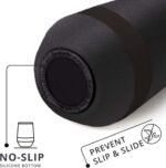 Elemental Recess Wine Tumbler - Triple Wall Insulated Stainless Steel Coffee Mug for Hot & Cold Drinks - Portable Cup with Shatterproof Sip Lid for Camping, Outdoor & Travel - 10oz - Black - Image 5