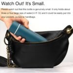 Cute Small Water Bottle, 4.4 Fl. Oz, Blue Powder Coated, Mini Slim Flask for Kids, Portable Skinny Purse Water Bottle, Vacuum Insulated Reusable Leak Proof Stainless Steel Cup - Image 4