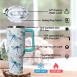 30 oz Dragonfly Stainless Steel Tumbler with lid and Straw CoffeeTravel Mug Cup Water Botter, Dragonfly Gifts for Women - Image 5