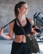 Magnetic Gym Bag for Men Women-Water Bottle Carrier Holder with Strap & Phone Pockets for 40oz Tumbler with Handle, 4 Built-in Magnets Small Gym Bag for Sports, Concert Airline Travel Walking - Image 7