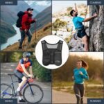 Running Vest with Water Bottle – Lightweight, Breathable Designed Reflective Hydration Vest with 6 Pockets – Adjustable Running Backpack for Men & Women, Ideal for Marathon - Image 9