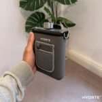 Travel Mini Water Bottle with Strap & Sleeve – 18 oz BPA-Free Slim Flat Reusable Water Bottle, Leak Proof (Slate Grey) - Image 7