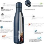 BJPKPK 17oz Insulated Stainless Steel Water Bottles,Sports Water Bottles Keep Cold for 24 Hours and Hot for 12 Hours,BPA Free for Travel,Navy blue - Image 4