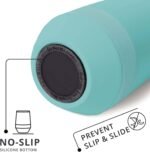 Elemental Recess Wine Tumbler - Triple Wall Insulated Stainless Steel Coffee Mug for Hot & Cold Drinks - Portable Cup with Shatterproof Sip Lid for Camping, Outdoor & Travel - 10oz - Robin's Egg - Image 5