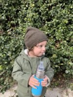 Pura Kiki 9oz/260 ml Stainless Steel Insulated Bottle w/Silicone Straw & Sleeve, 100% Plastic-Free, MadeSafe Certified, 100% Medical-Grade Silicone Straw for Kids, Toddlers, Babies & Infant - New Moss - Image 6