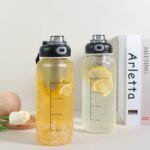 34oz Glass Water Bottle with Leak-Proof Lid, Protective Sleeve, Stainless Steel Tea Strainer, BPA-Free Borosilicate Glass Tea Bottle for Hot & Cold Drinks, Coffee, Tea, Water, Gym, Office - Image 4