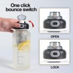 34oz Glass Water Bottle with Leak-Proof Lid, Protective Sleeve, Stainless Steel Tea Strainer, BPA-Free Borosilicate Glass Tea Bottle for Hot & Cold Drinks, Coffee, Tea, Water, Gym, Office - Image 6