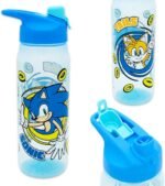 Sonic The Hedgehog Water Bottle Bundle - Video Game School Supplies Set with 20 Oz Drinking Cup, Stickers, More | Sonic Water Bottle for Kids, Boys, Girls - Image 3