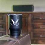 Military Gift Shop 30 oz Air Force Coffee Travel Mug | Double Wall Vacuum Insulated Coffee Tumbler | Stainless Steel Coffee Mug With Lid & Straw | Air Force 30oz Tumbler - Image 4