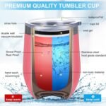 Sieral Team Gifts for Employees Thank You Tumbler Bulk Employee Christmas Appreciation Gifts for Coworkers Office Staff 12 oz Stainless Steel Tumbler with Lid and Straw(Novel Style,24 Pcs) - Image 8