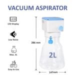 Vision Scientific VS-VA100 Vacuum Aspirator, 2L Pipetting Bottle Volume, 1.6L/min Max. Suction Speed, LED Display - Image 3