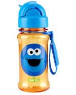 Skip Hop x Sesame Street Toddler Sippy Cup with Straw, Straw Bottle, 12 oz, Cookie Monster - Image 3