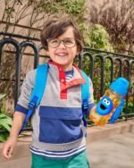 Skip Hop x Sesame Street Toddler Sippy Cup with Straw, Straw Bottle, 12 oz, Cookie Monster - Image 4