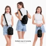 Water Bottle Holder with Strap 32 40oz Crossbody Insulated Water Bottle Carrier Sling Bag with Adjustable Wide Strap and Phone Purse 5 Pockets for Walking Hiking Gym Travel - Image 3