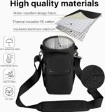 Water Bottle Holder with Strap 32 40oz Crossbody Insulated Water Bottle Carrier Sling Bag with Adjustable Wide Strap and Phone Purse 5 Pockets for Walking Hiking Gym Travel - Image 6