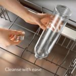 Cosumy Glass Water Bottle 25oz with Felt Sleeve - Borosilicate Glass - Leakproof Lid - BPA Free - Ideal for Work, Travel & Gym (Beige) - Image 6