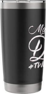 Make It A Double Twin Grandma Of Twins Custom Grandma Stainless Steel Insulated Tumbler - Image 5