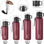 Stainless Steel Insulated Bottle, 50oz with cup Vacuum Insulated Water Bottle, Thermo for Hot Drinks/Cold Drinks,24-Hr Insulation Commute, Travel - Image 3