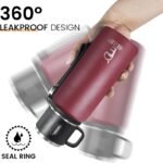 Stainless Steel Insulated Bottle, 50oz with cup Vacuum Insulated Water Bottle, Thermo for Hot Drinks/Cold Drinks,24-Hr Insulation Commute, Travel - Image 6