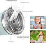 Ymmy Sam 2pcs Stainless Steel Cups with Silicone Straws, 12oz Spill-proof Tumblers Dishwasher Safe Unbreakable Metal Cups with Heat-insulated Sleeves for Cold and Hot Drinks - Image 5