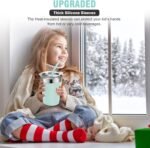 Ymmy Sam 2pcs Stainless Steel Cups with Silicone Straws, 12oz Spill-proof Tumblers Dishwasher Safe Unbreakable Metal Cups with Heat-insulated Sleeves for Cold and Hot Drinks - Image 7