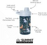 Simple Modern Disney Kids Tritan Plastic Summit Water Bottle | 12 oz BPA-Free Cup with Covered Leak Proof Straw Lid for Girls, Toddlers | Winnie the Pooh Floral - Image 3