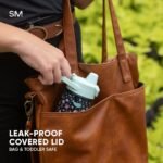 Simple Modern Disney Kids Tritan Plastic Summit Water Bottle | 12 oz BPA-Free Cup with Covered Leak Proof Straw Lid for Girls, Toddlers | Winnie the Pooh Floral - Image 7