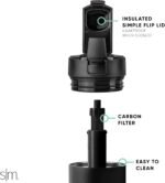 Simple Modern Filtered Water Bottle | Insulated Stainless-Steel Carbon Filter Travel Water Bottles | Reusable for Clean Drinking Water On The Go | 24oz, Midnight Black - Image 4