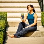 Le'raze Premium 20oz Glass Tumbler Cup Straw Bamboo Lid Base Protective Silicone Sleeve BPA Free Growler Water Bottle Reusable Drinking Glasses Cup for Iced Tea Coffee Smoothie Black - Image 8