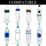 Linkidea Disposable Water Bottle Sleeve Compatible with Smartwater 16.9/20Fl Oz, Evian 16.9Fl Oz, Insulated Neoprene Plastic Bottled Water Cover with Lockable Zipper (2 Pack) (Black) - Image 4