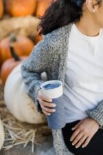 Ello Ogden BPA-Free Ceramic Travel Mug with Lid, Evening Blue, 16 oz - Image 3