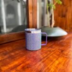 12oz Bling Travel Coffee Mug with Handle and Lid Rhinestone Insulated Coffee Mug Stainless Steel Vacuum Reusable Glitter Coffee Tumbler Thermal Cup for Home and Office (Purple) - Image 6